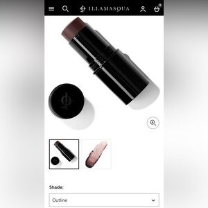 Illamasqua gel contour stick for fair/light skin, Colour: “Outline” Bundle of 3